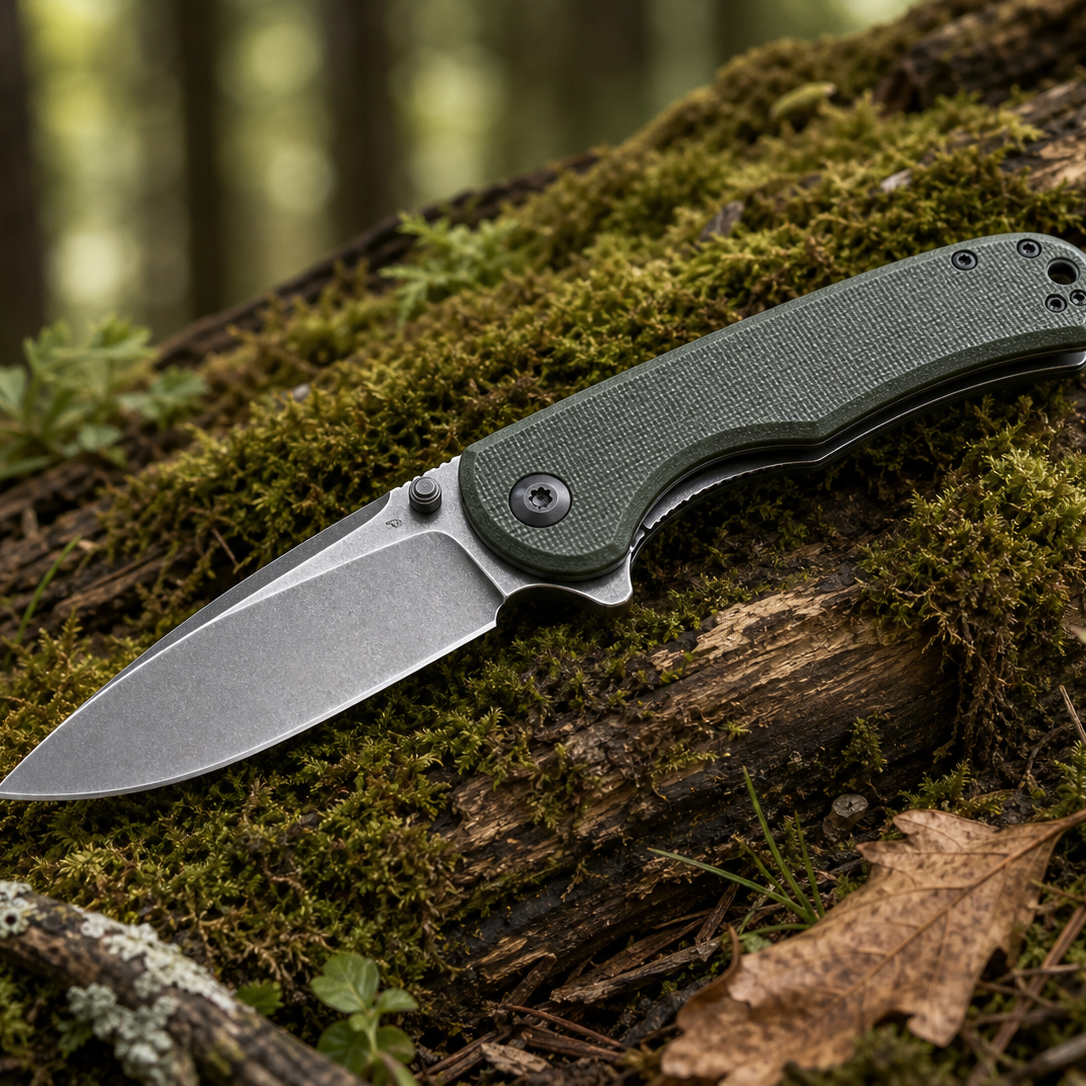 KnifeTW D2 Steel G10 Folding Knife 210mm Black | Outdoor EDC