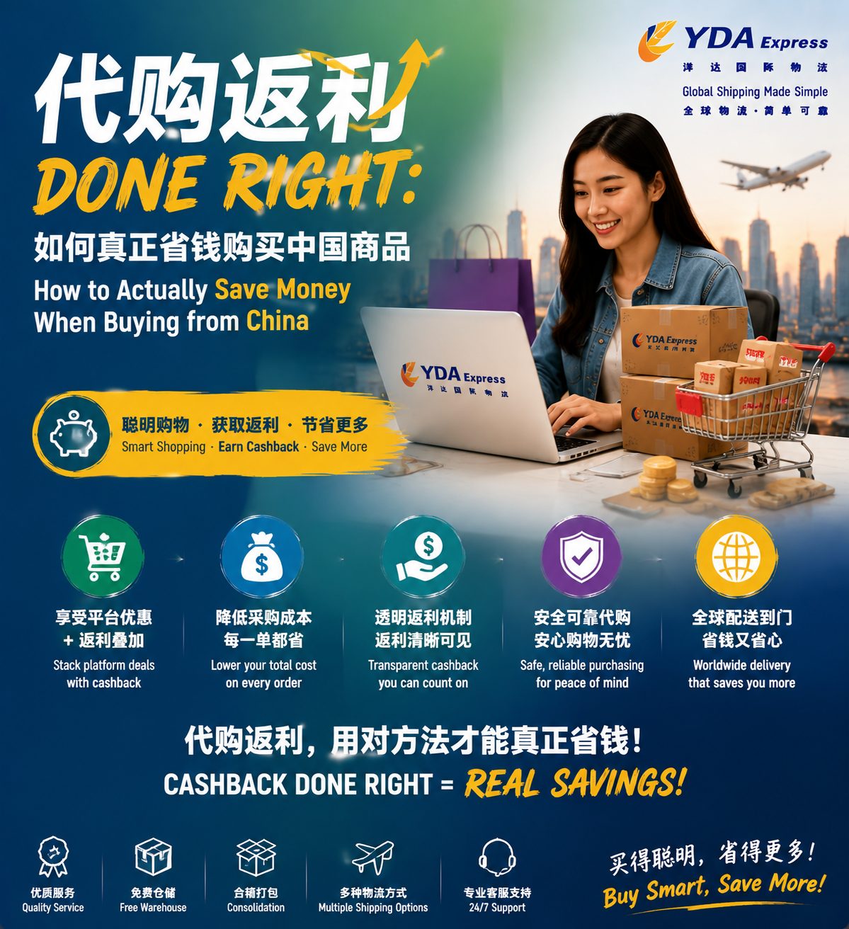 别只会看返利比例:聪明人这样把运费也变成“返利”