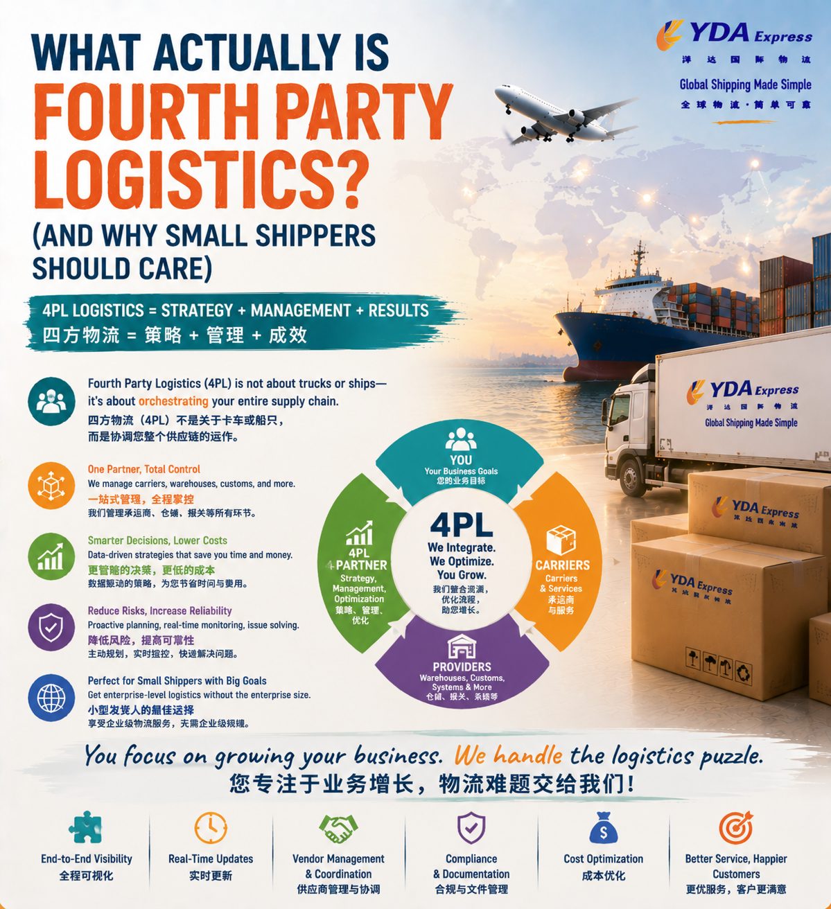 第四方物流是什么?跨境中小卖家这样用,省心又省钱