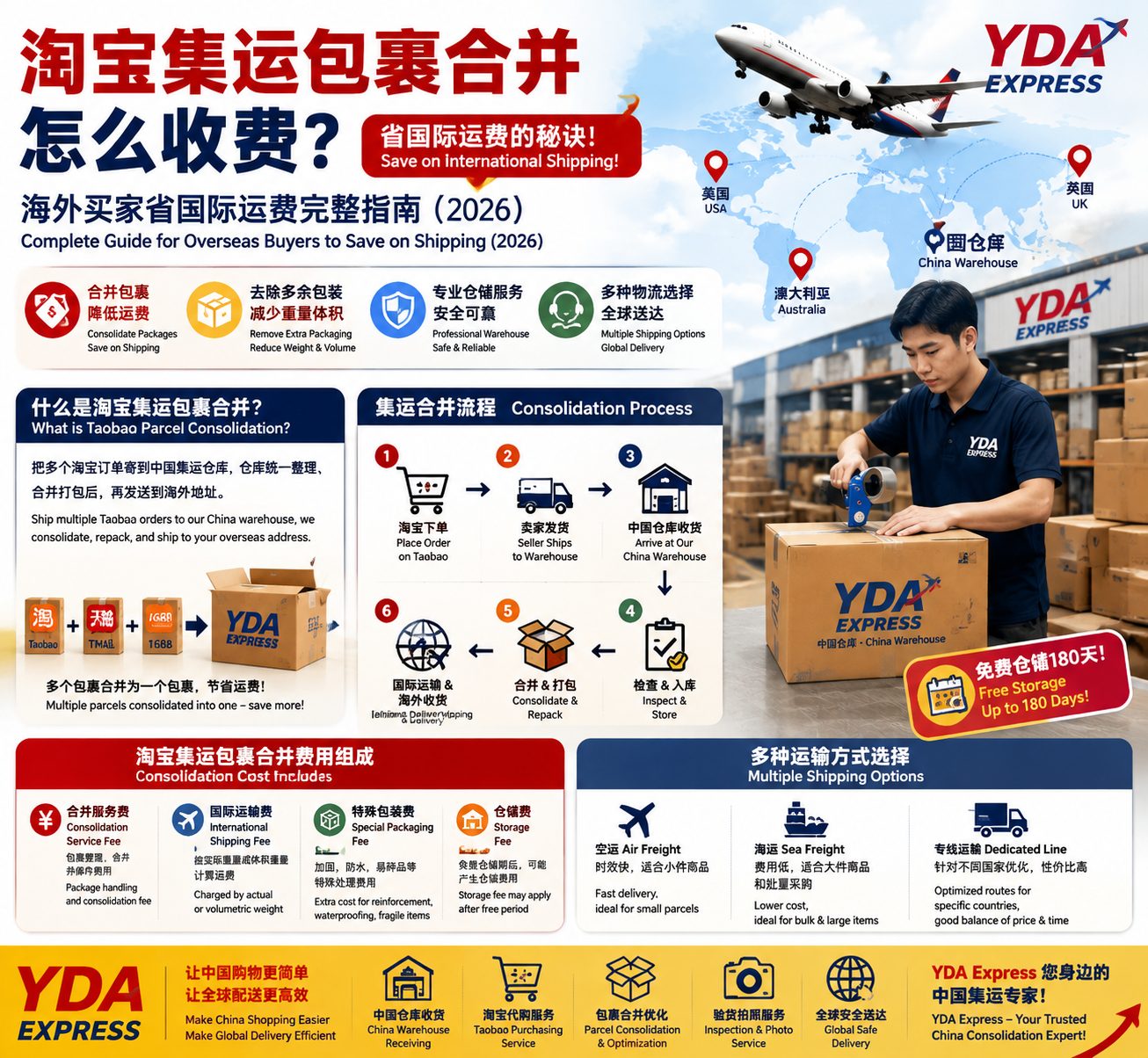 How Much Does Taobao Parcel Consolidation Cost? Complete Guide to Save International Shipping Costs (2026)