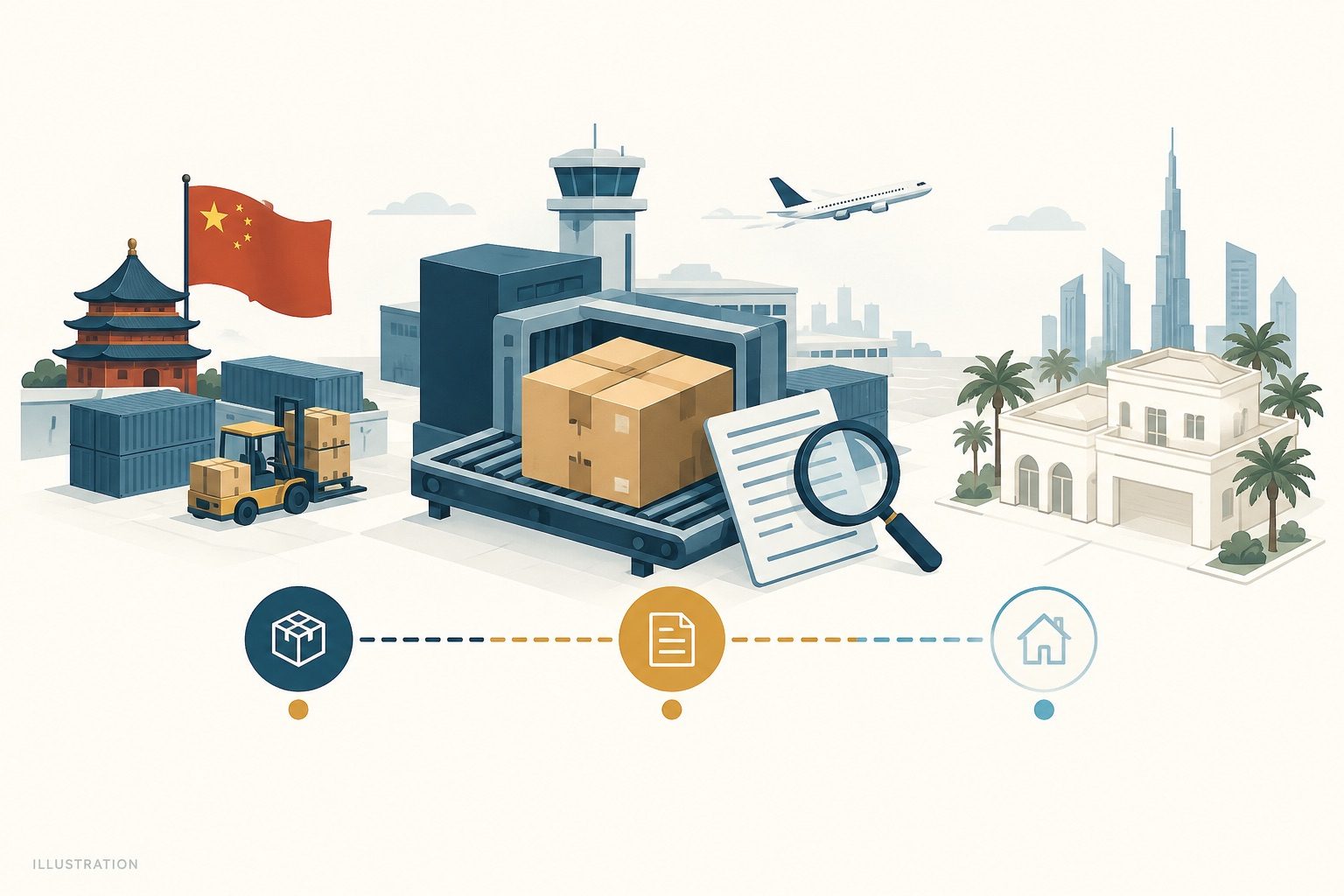 China to UAE Shipment Update: Arrival, Customs and Door Delivery