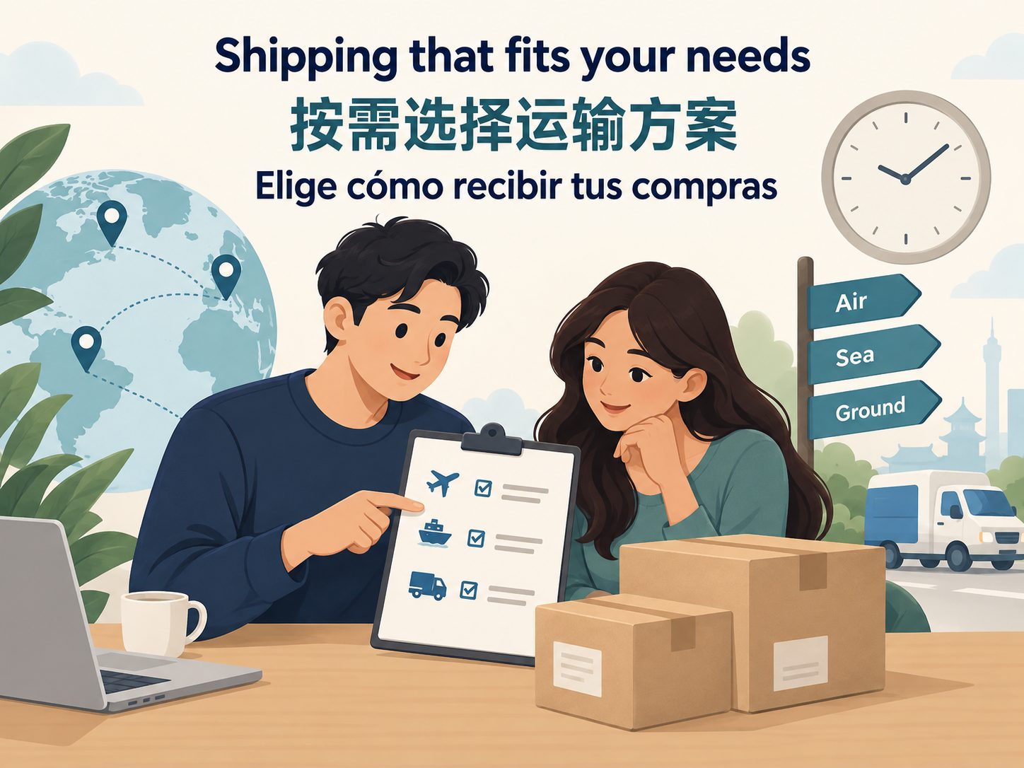 ¿Compraste de más en China? Elige el envío según tus necesidades