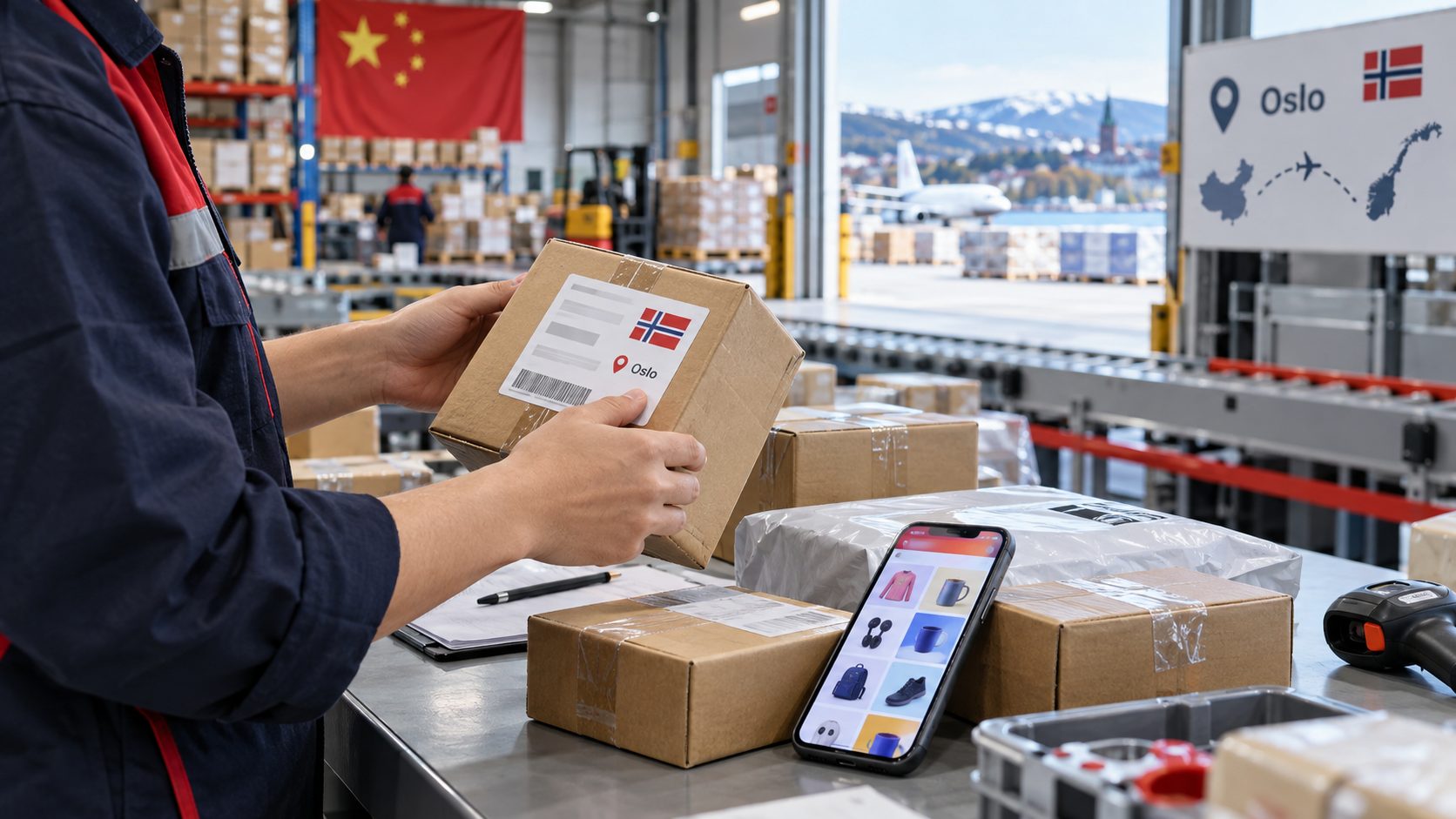 Pinduoduo a Noruega: VOEC, almacén en China e IVA de importación