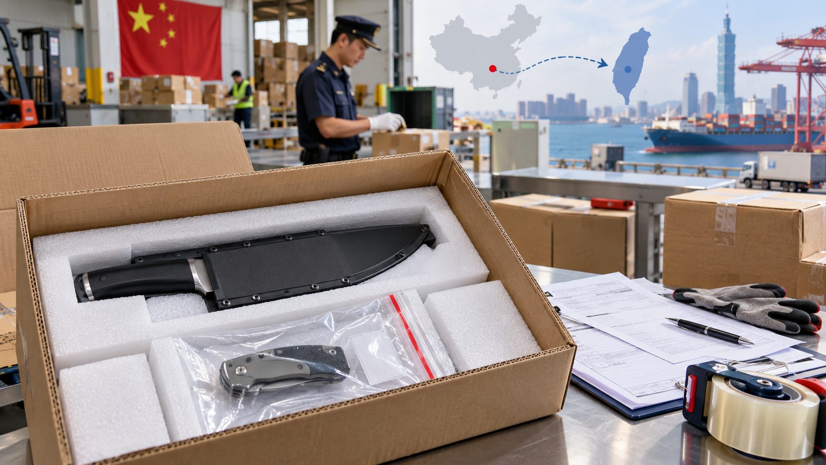 Shipping Knives to Taiwan from China: Controlled-Knife Permits, Customs Rules and YDA Acceptance
